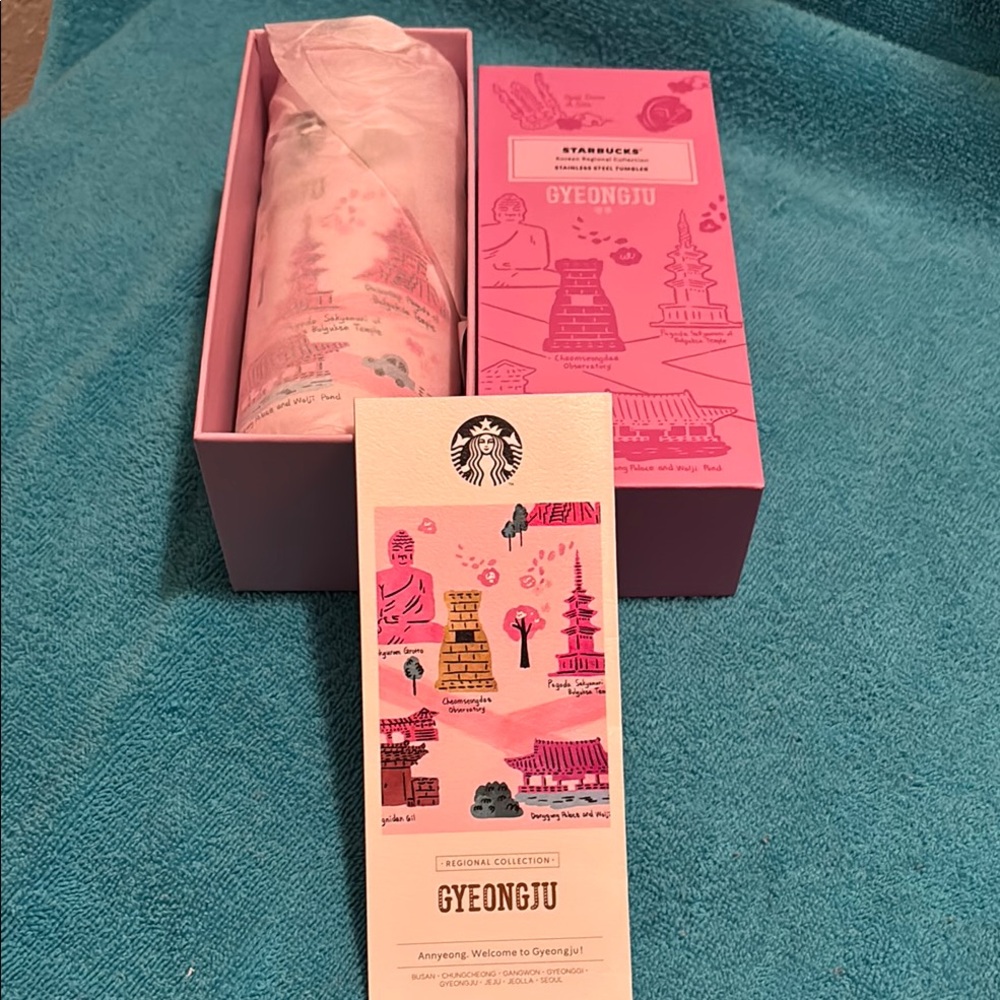 Starbucks Pink GYEONGJU tumbler